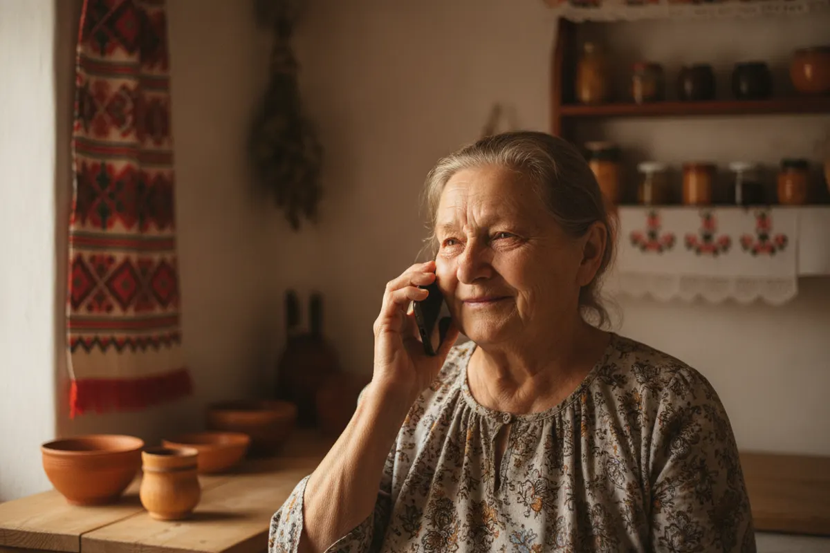 Кур'єр передає букет квітів жінці біля дверей квартири